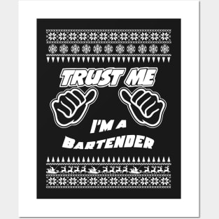 Trust me, i’m a BARTENDER – Merry Christmas Posters and Art